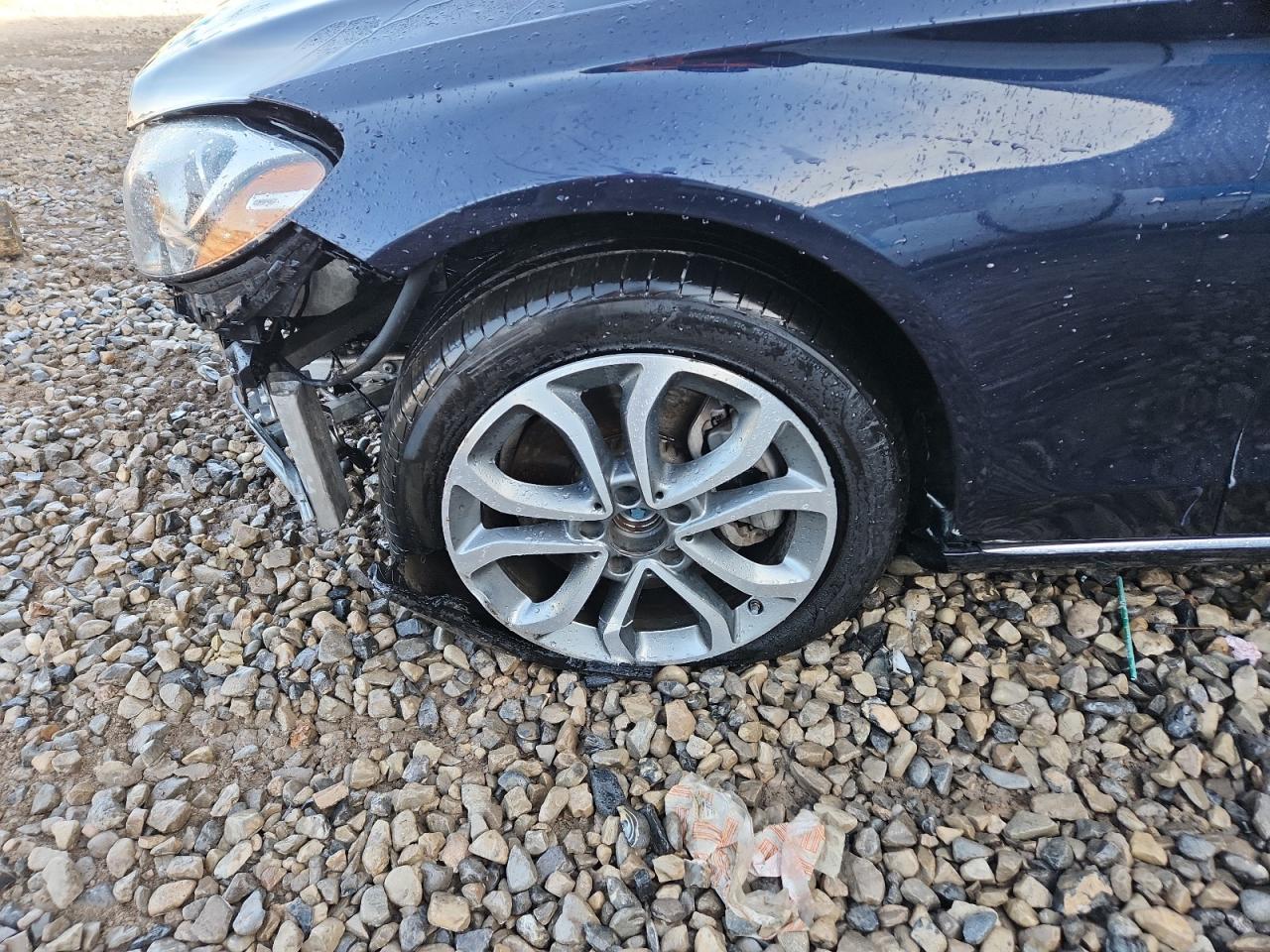 2015 Mercedes-benz C 300 4mat Blue vin: 55SWF4KB4FU075050 Damage: Left Front Wheel, Bent, Replacement Required