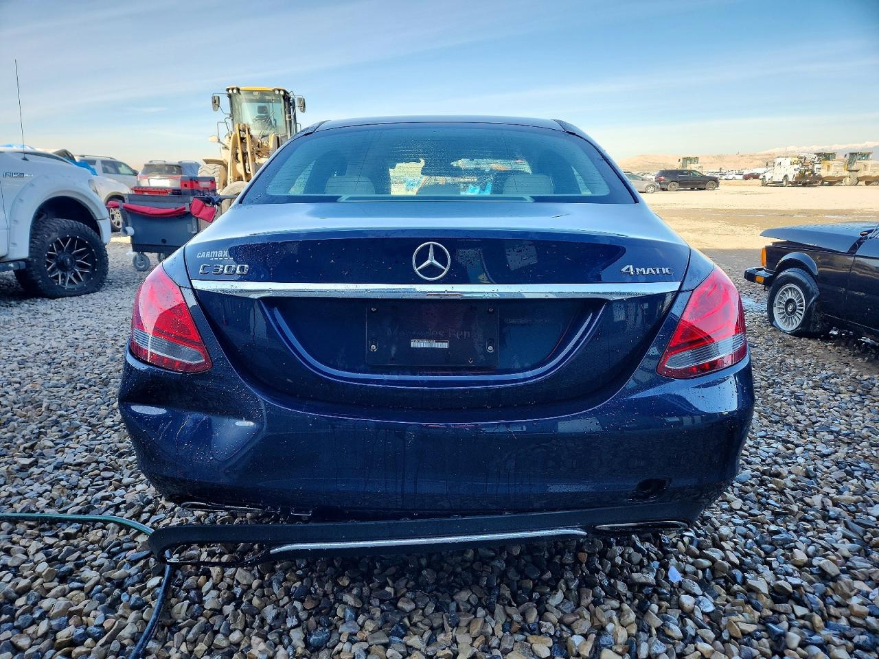 2015 Mercedes-benz C 300 4mat Blue vin: 55SWF4KB4FU075050