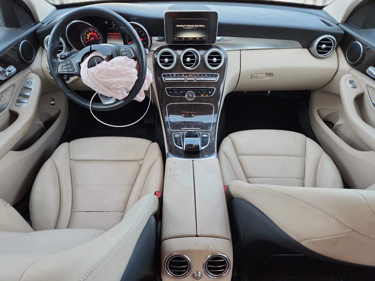 2015 Mercedes-benz C 300 4mat Blue vin: 55SWF4KB4FU075050 Damage: Front Center Armrest, Worn, Replacement Required