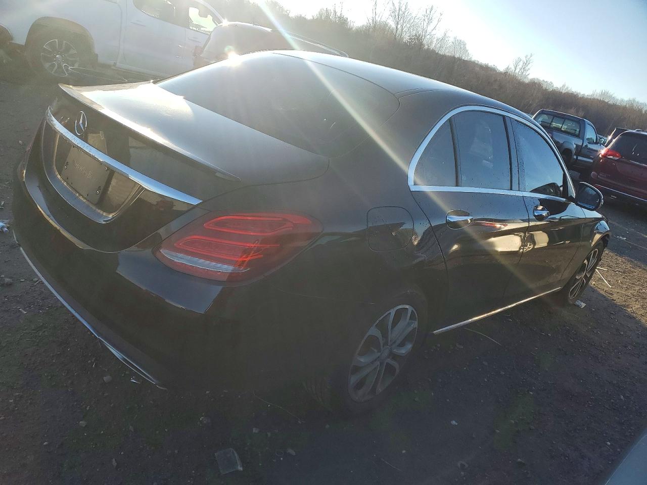 2016 Mercedes-benz C 300 4matic Black vin: 55SWF4KB4GU114611
