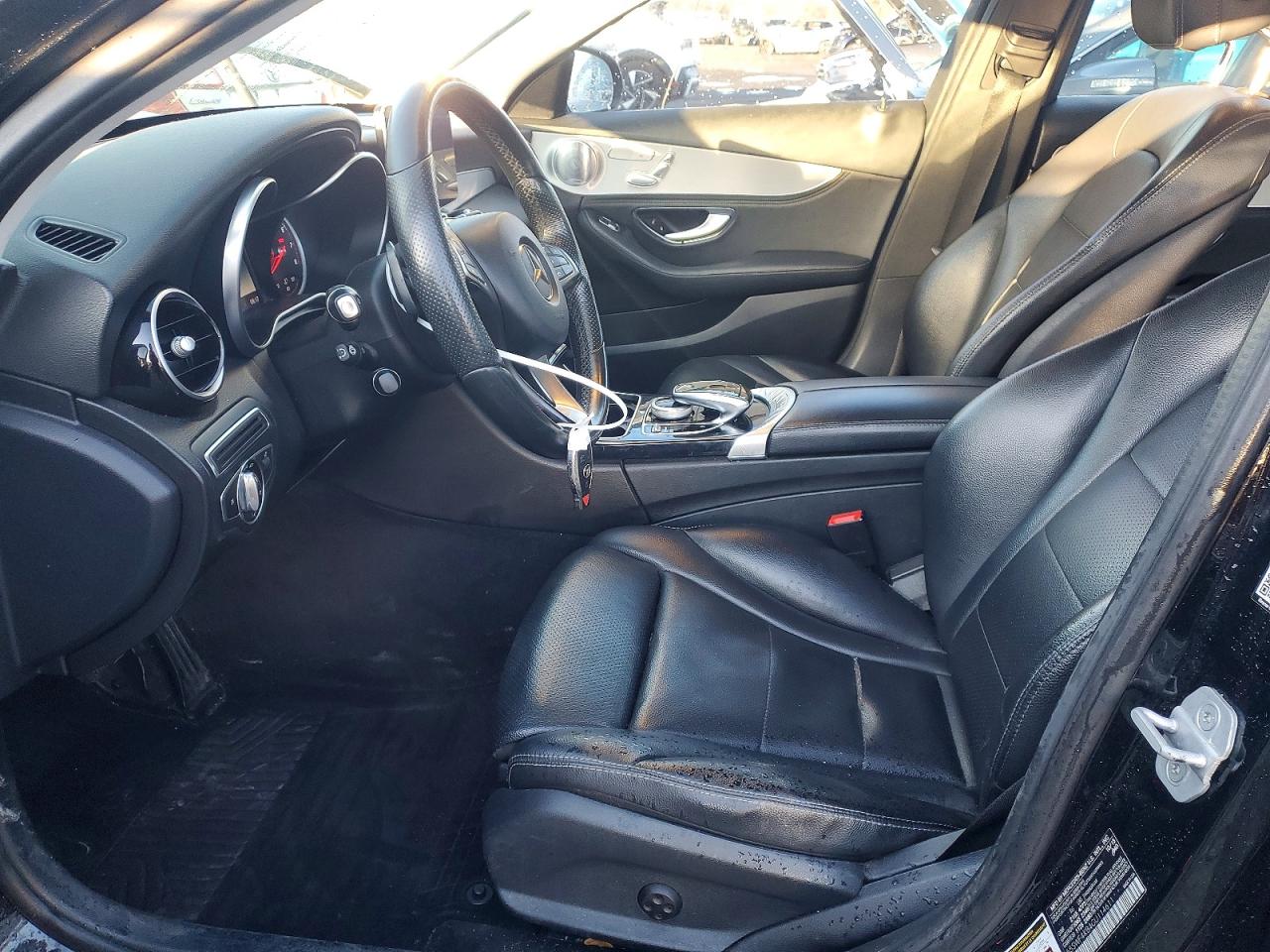 2016 Mercedes-benz C 300 4matic Black vin: 55SWF4KB4GU114611