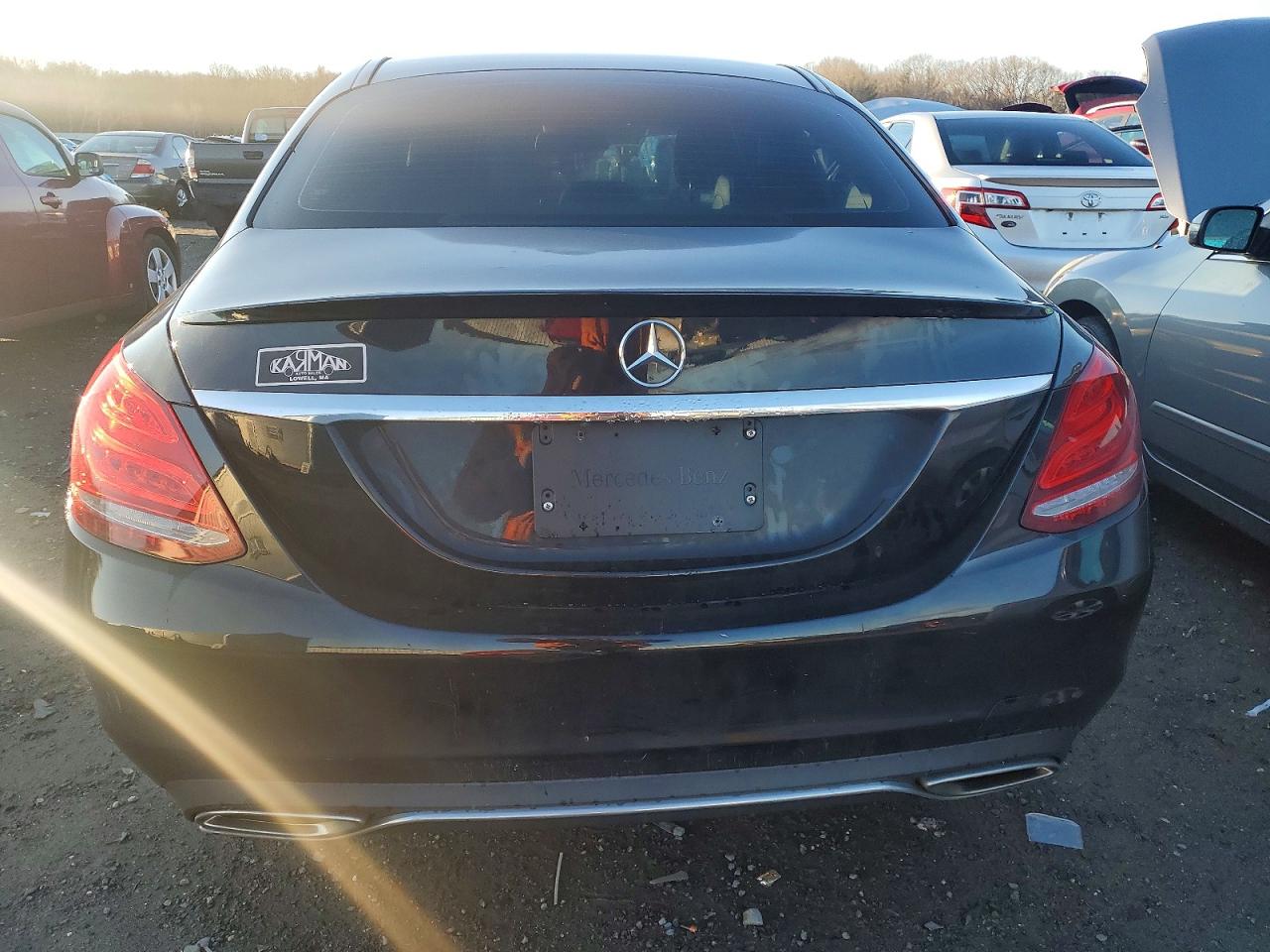2016 Mercedes-benz C 300 4matic Black vin: 55SWF4KB4GU114611