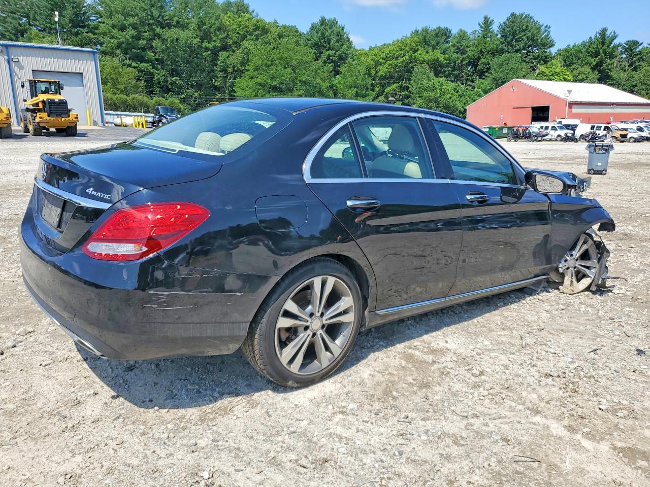 2017 Mercedes-benz C 300 4matic Black vin: 55SWF4KB4HU205105