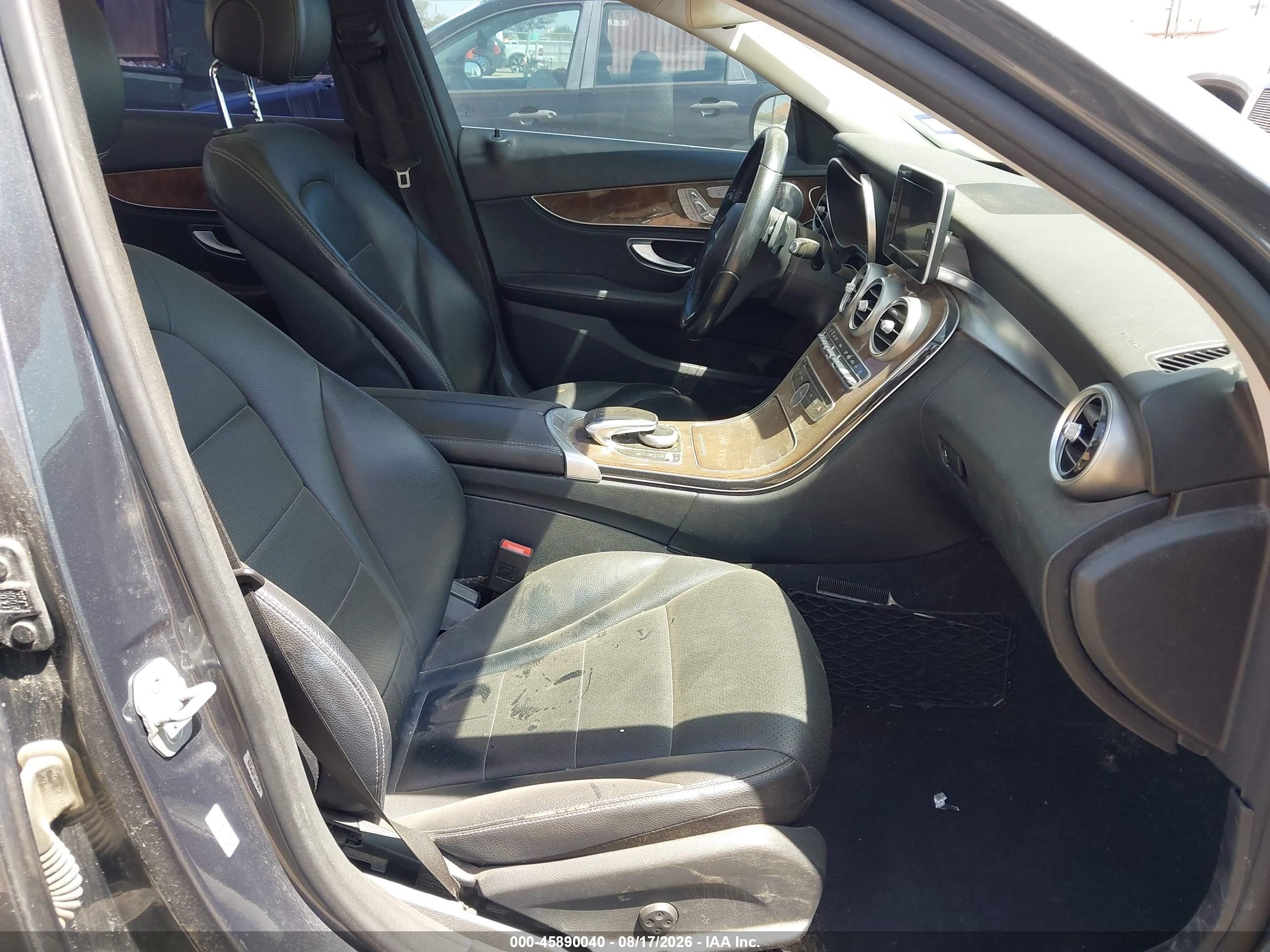 2015 Mercedes-benz C 300 4matic Gray vin: 55SWF4KB5FU001233