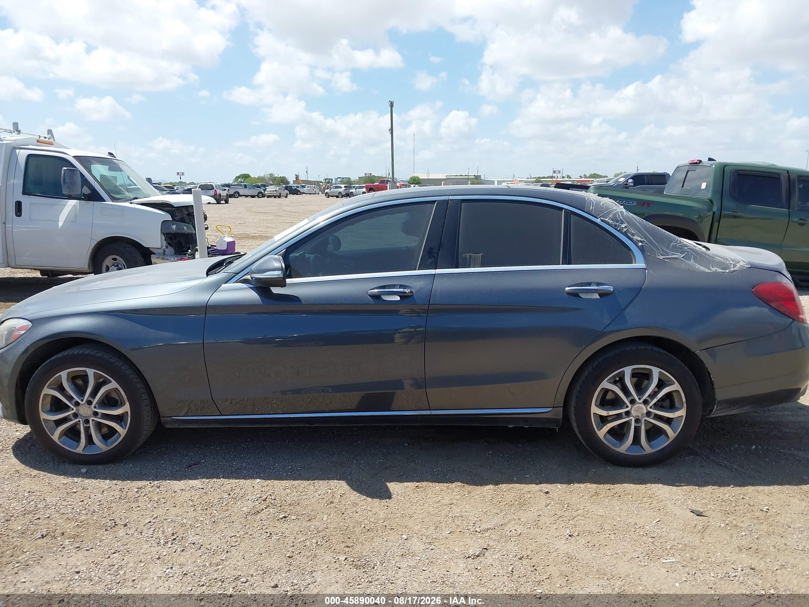 2015 Mercedes-benz C 300 4matic Gray vin: 55SWF4KB5FU001233