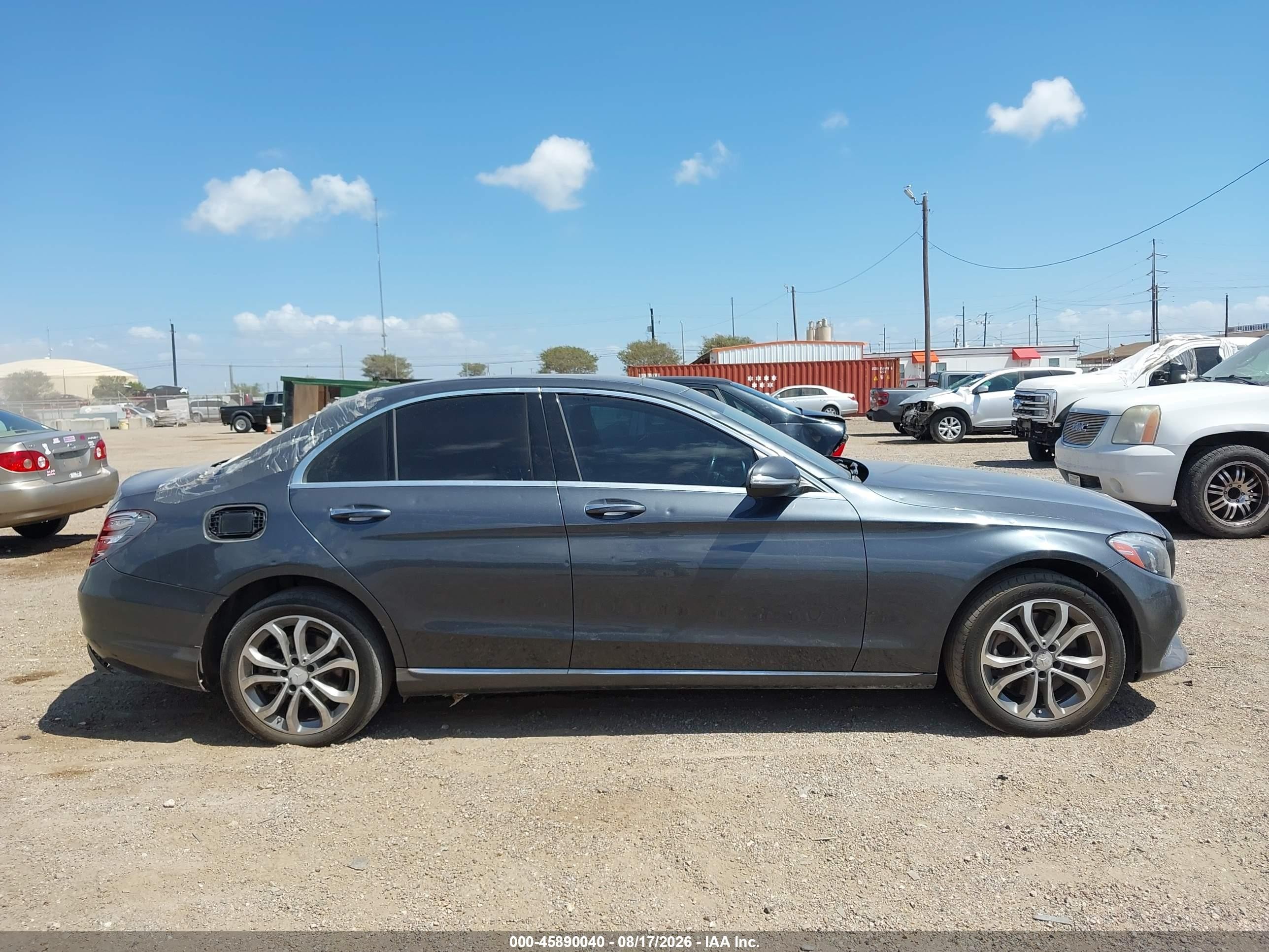 2015 Mercedes-benz C 300 4matic Gray vin: 55SWF4KB5FU001233