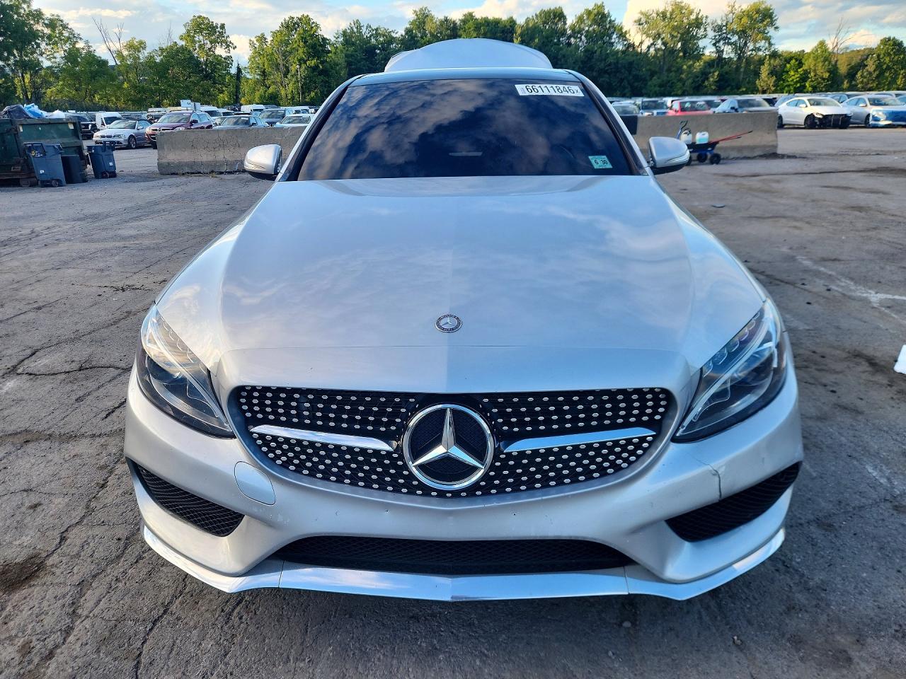 2015 Mercedes-benz C 300 4matic Silver vin: 55SWF4KB5FU006707