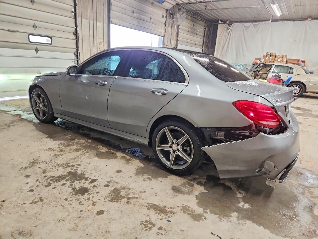 2015 Mercedes-benz C 300 4matic Gray vin: 55SWF4KB5FU011549