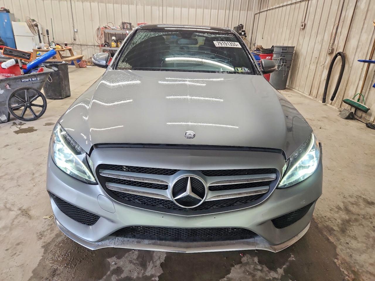 2015 Mercedes-benz C 300 4matic Gray vin: 55SWF4KB5FU011549