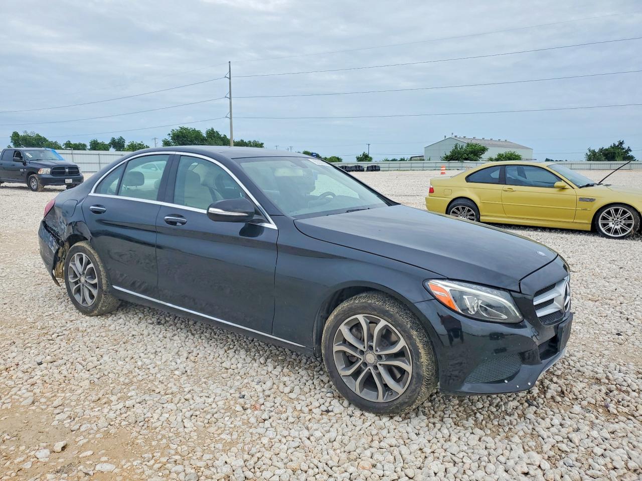 2015 Mercedes-benz C 300 4matic Black vin: 55SWF4KB5FU012717