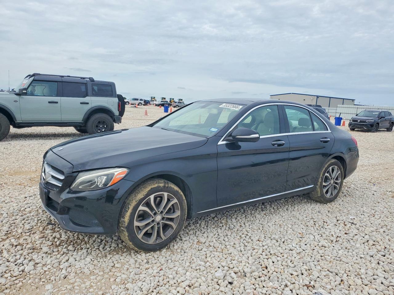 2015 Mercedes-benz C 300 4matic Black vin: 55SWF4KB5FU012717