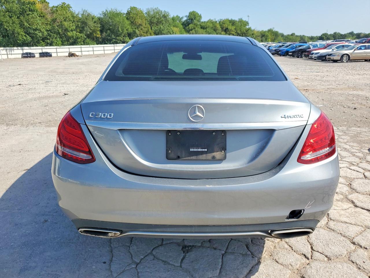 2015 Mercedes-benz C 300 4matic Silver vin: 55SWF4KB5FU013866