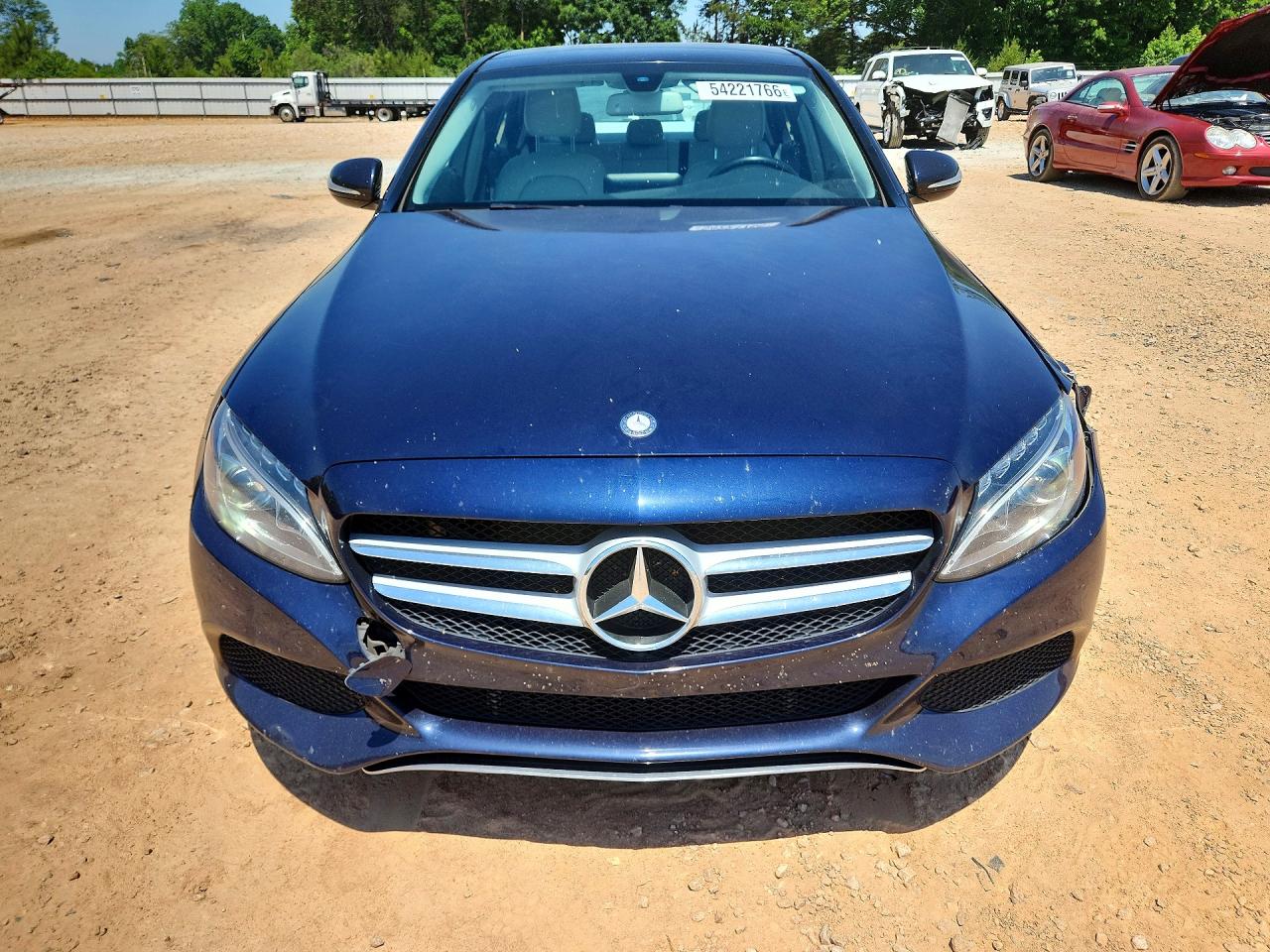 2015 Mercedes-benz C 300 4matic Blue vin: 55SWF4KB5FU018808