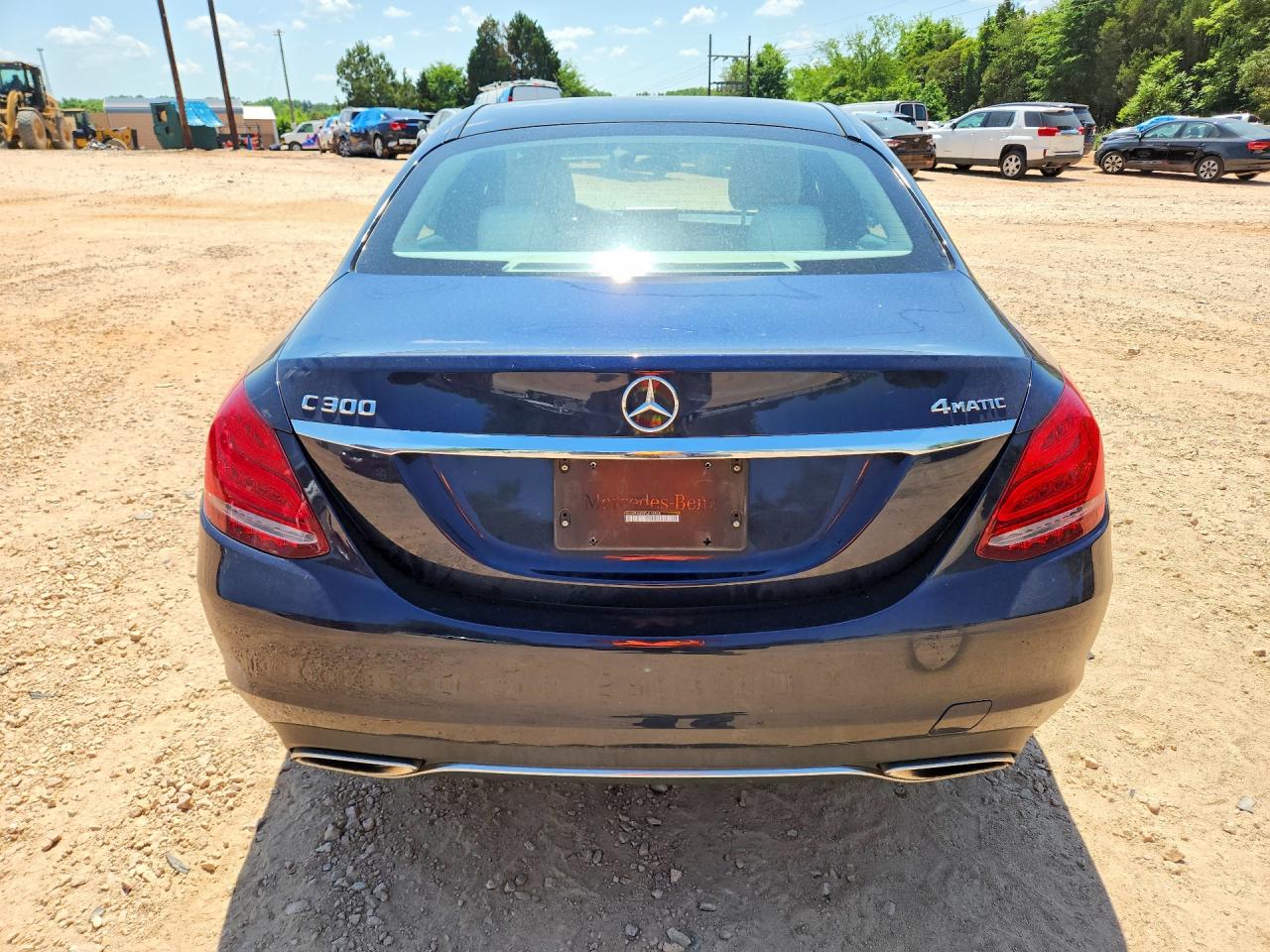 2015 Mercedes-benz C 300 4matic Blue vin: 55SWF4KB5FU018808