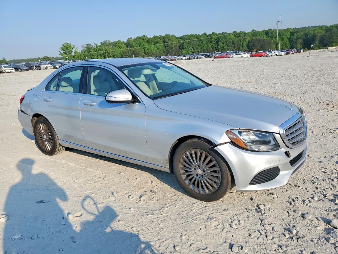 2015 Mercedes-benz C 300 4matic Серебряный vin: 55SWF4KB5FU030571