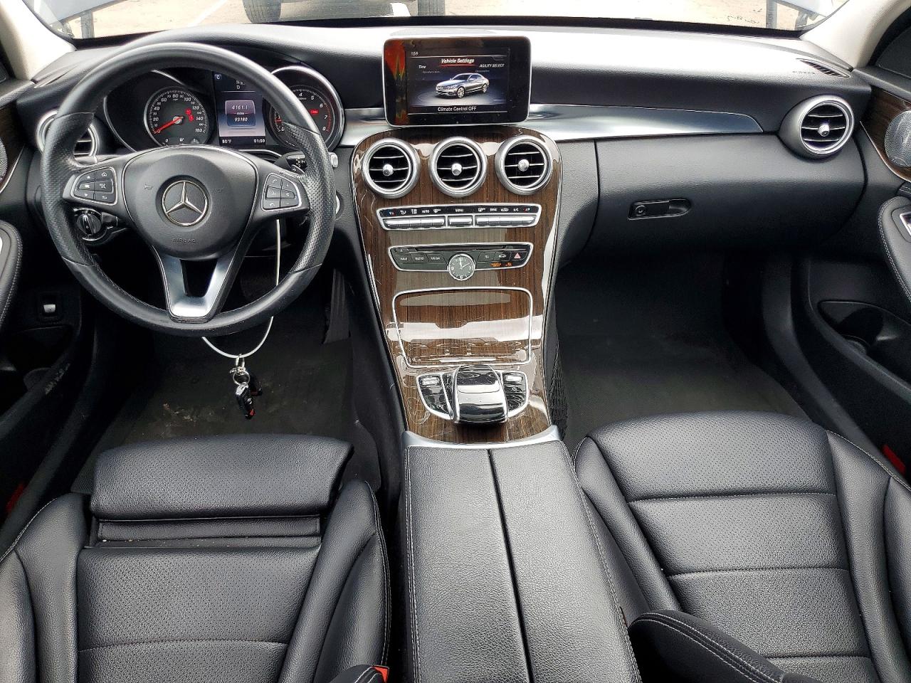 2015 Mercedes-benz C 300 4matic Black vin: 55SWF4KB5FU049086