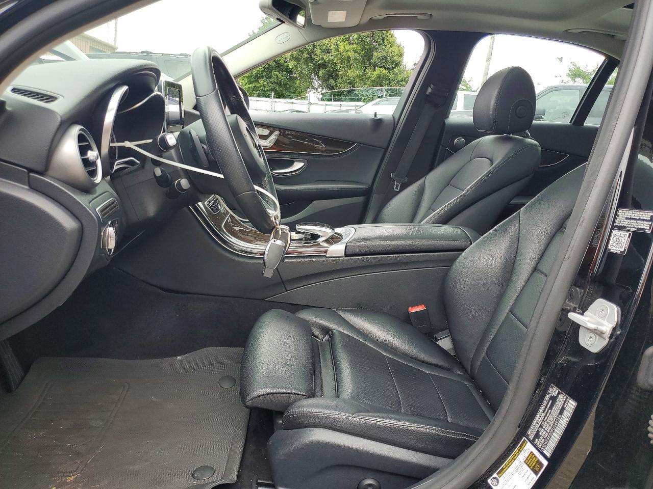 2015 Mercedes-benz C 300 4matic Black vin: 55SWF4KB5FU049086
