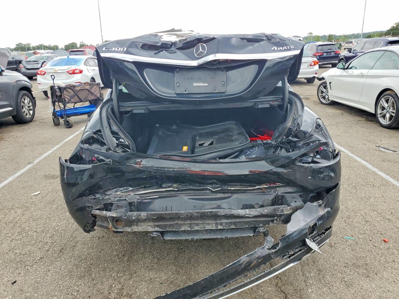 2015 Mercedes-benz C 300 4matic Black vin: 55SWF4KB5FU049086
