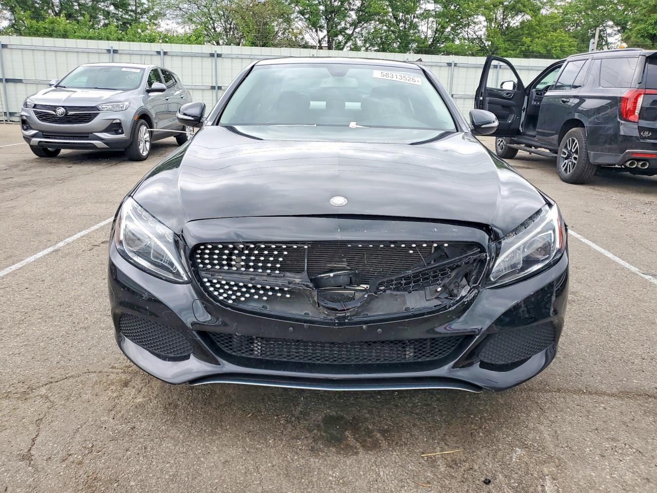 2015 Mercedes-benz C 300 4matic Black vin: 55SWF4KB5FU049086