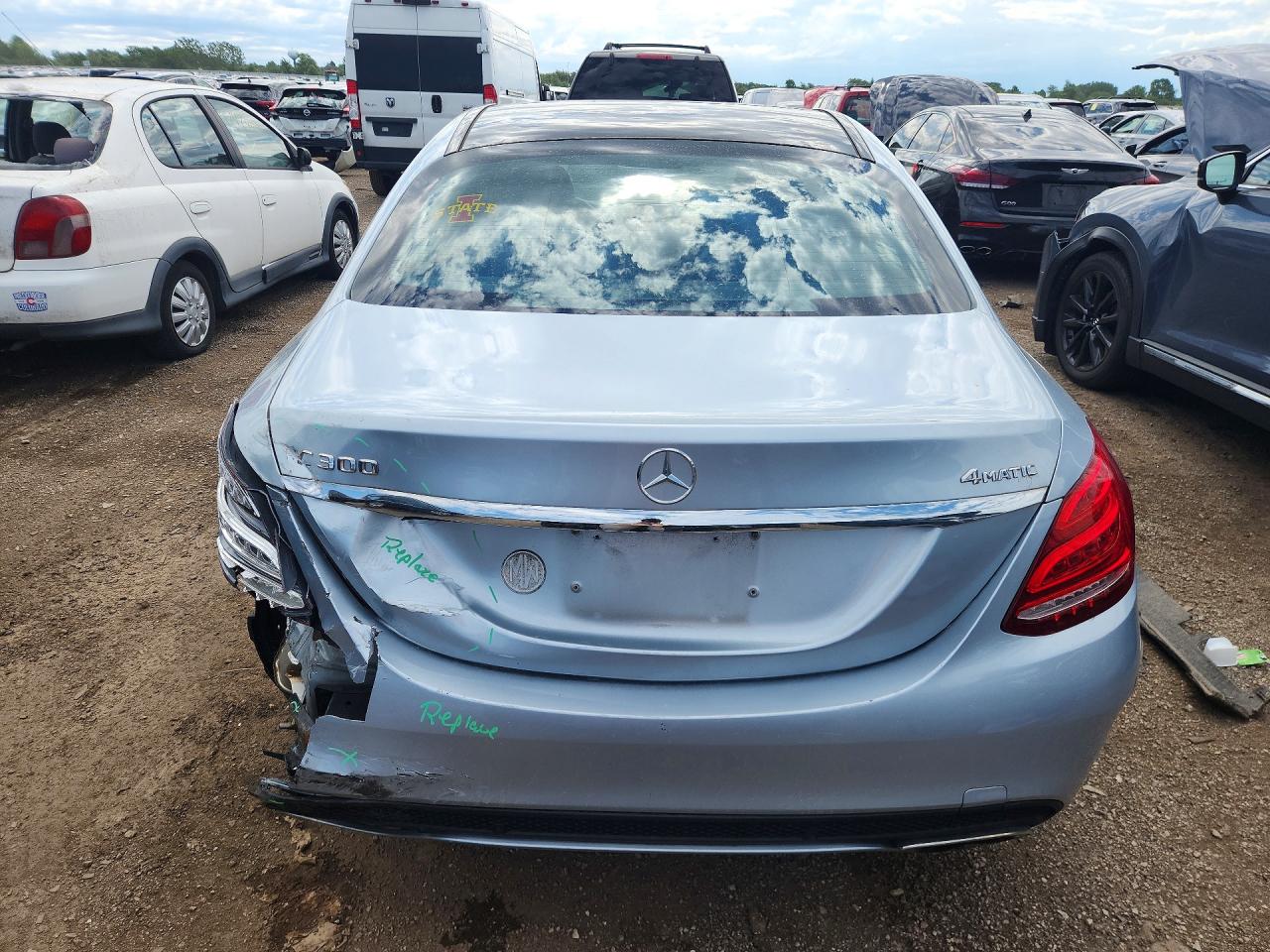 2015 Mercedes-benz C 300 4matic Silver vin: 55SWF4KB5FU072173