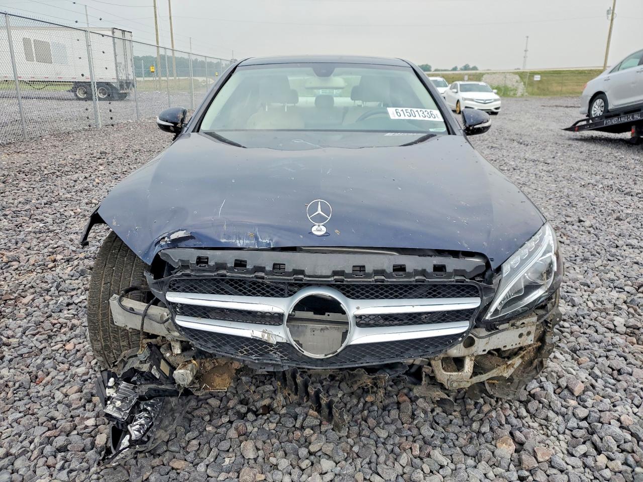 2015 Mercedes-benz C 300 4matic Blue vin: 55SWF4KB5FU078989