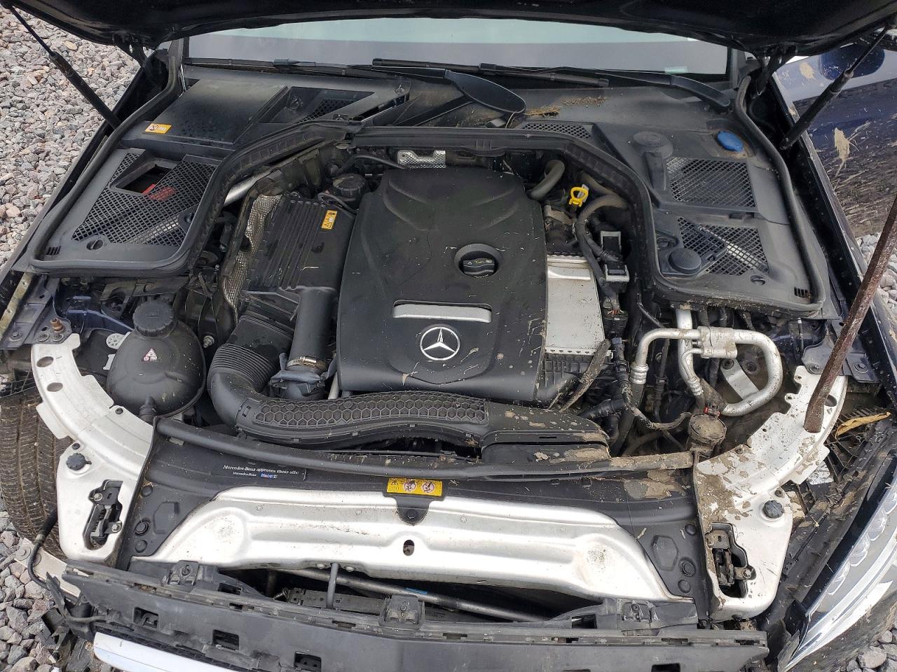 2015 Mercedes-benz C 300 4matic Blue vin: 55SWF4KB5FU078989