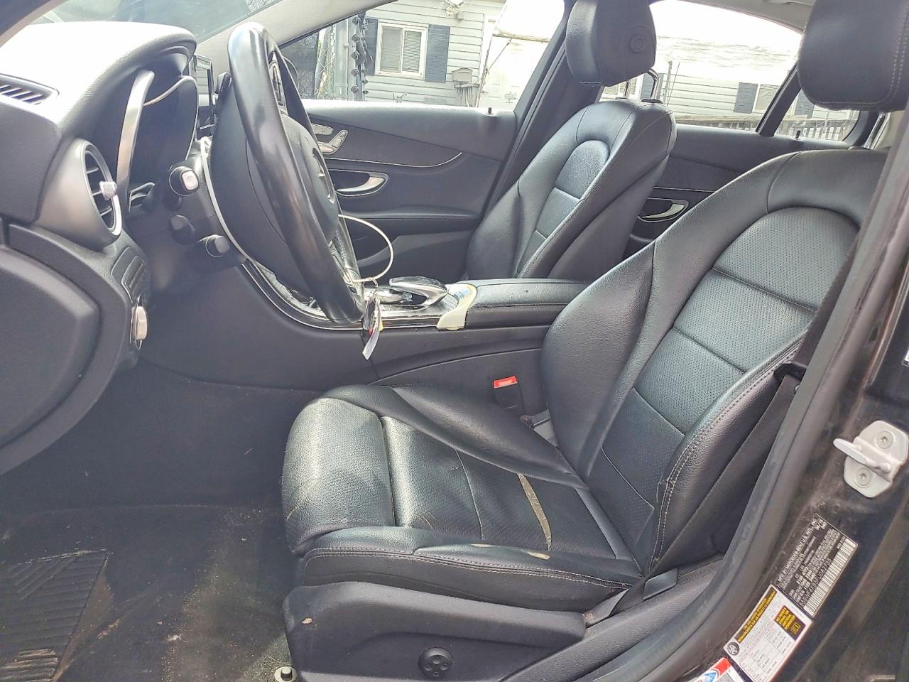 2015 Mercedes-benz C 300 4matic Black vin: 55SWF4KB5FU082735