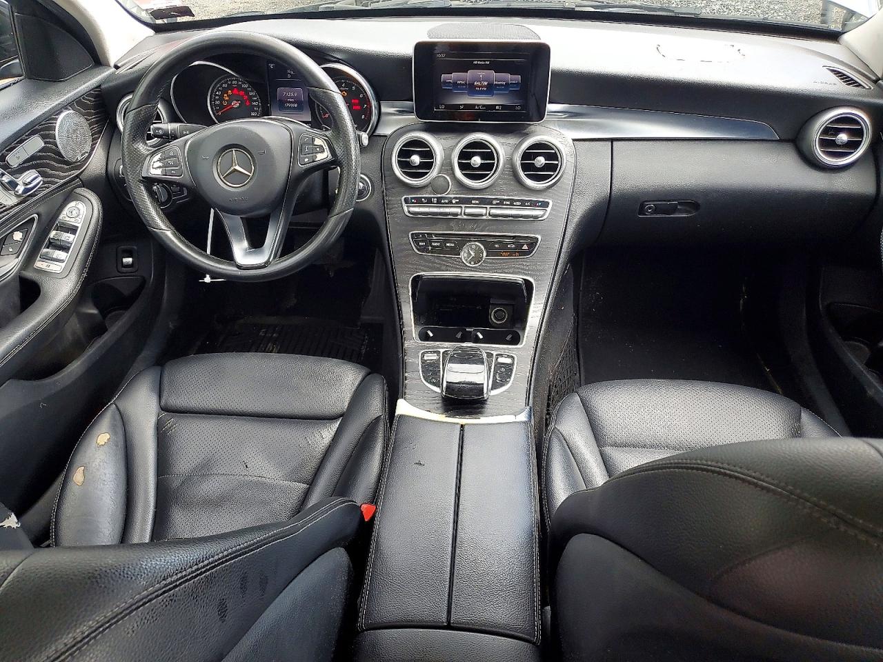 2015 Mercedes-benz C 300 4matic Black vin: 55SWF4KB5FU082735