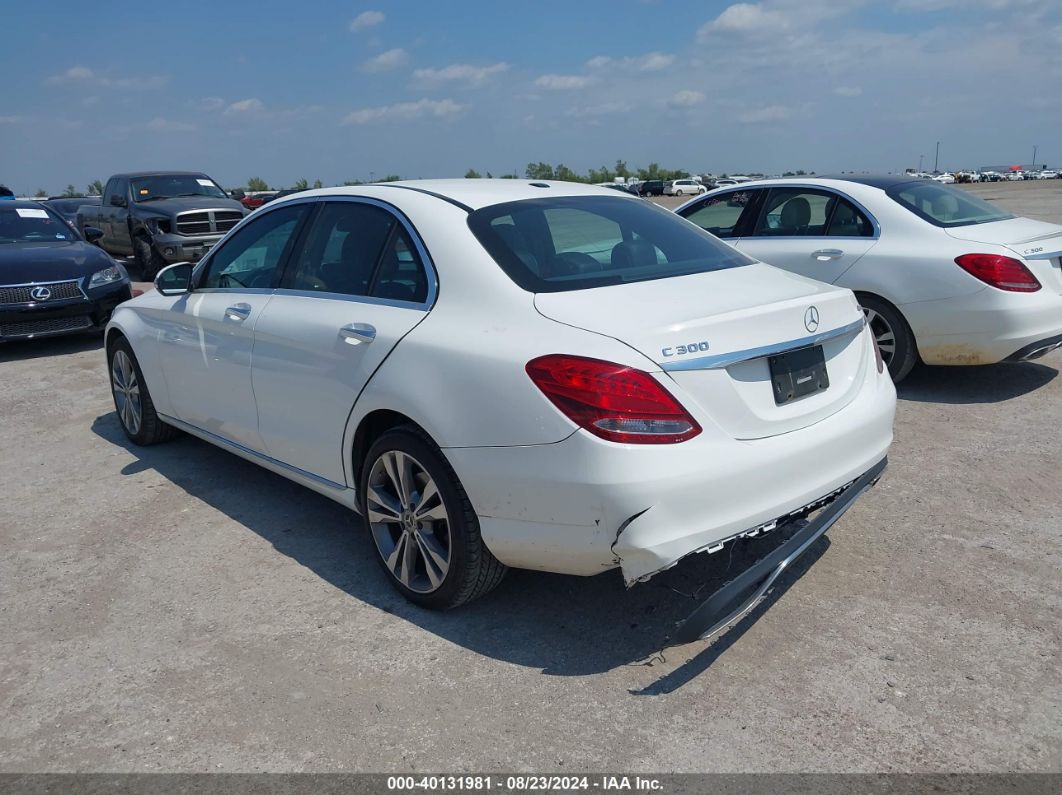 2018 Mercedes-benz C 300 4matic White vin: 55SWF4KB5JU274925