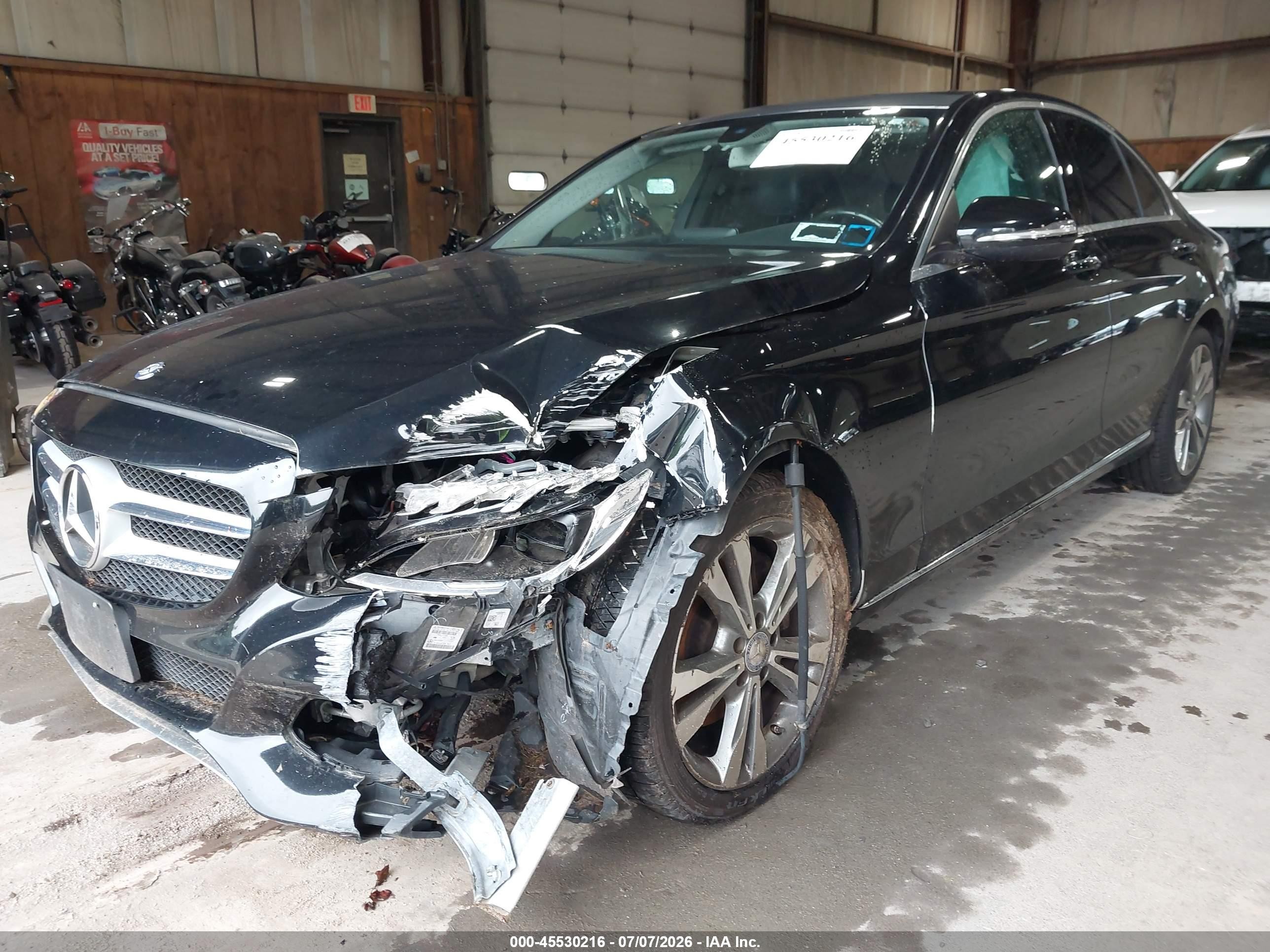 2015 Mercedes-benz C 300 4matic Black vin: 55SWF4KB6FU002228