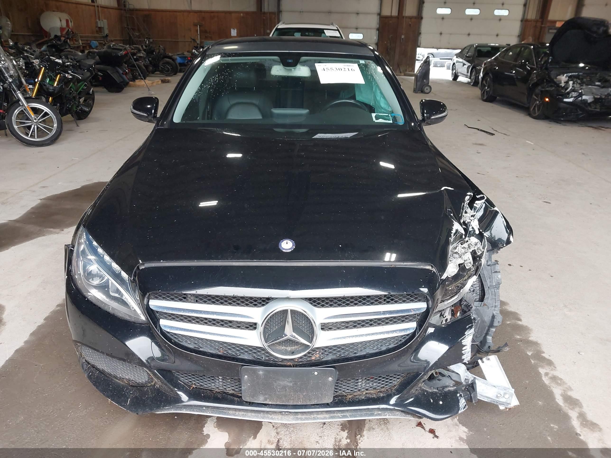 2015 Mercedes-benz C 300 4matic Black vin: 55SWF4KB6FU002228