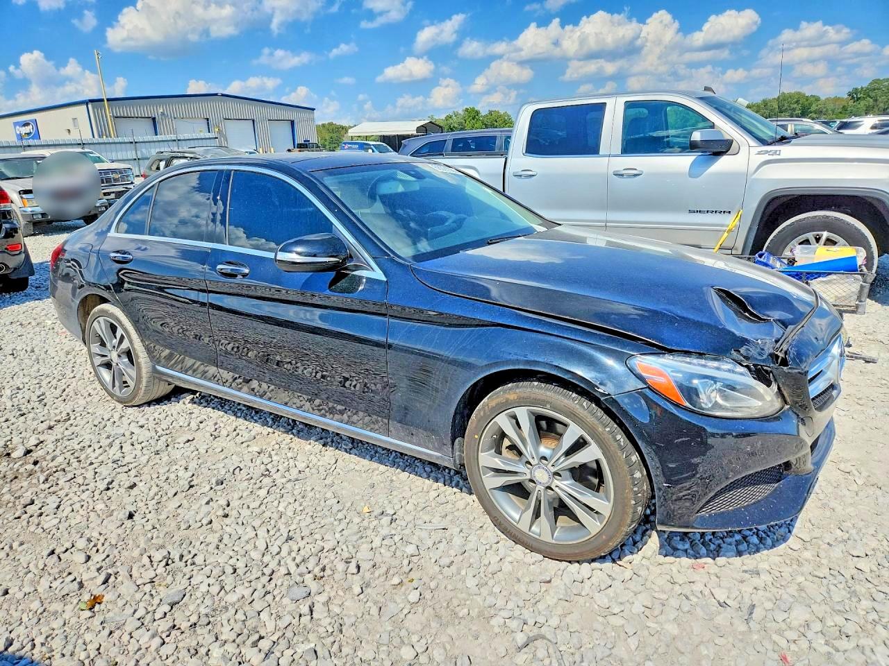 2015 Mercedes-benz C 300 4matic Black vin: 55SWF4KB6FU003735