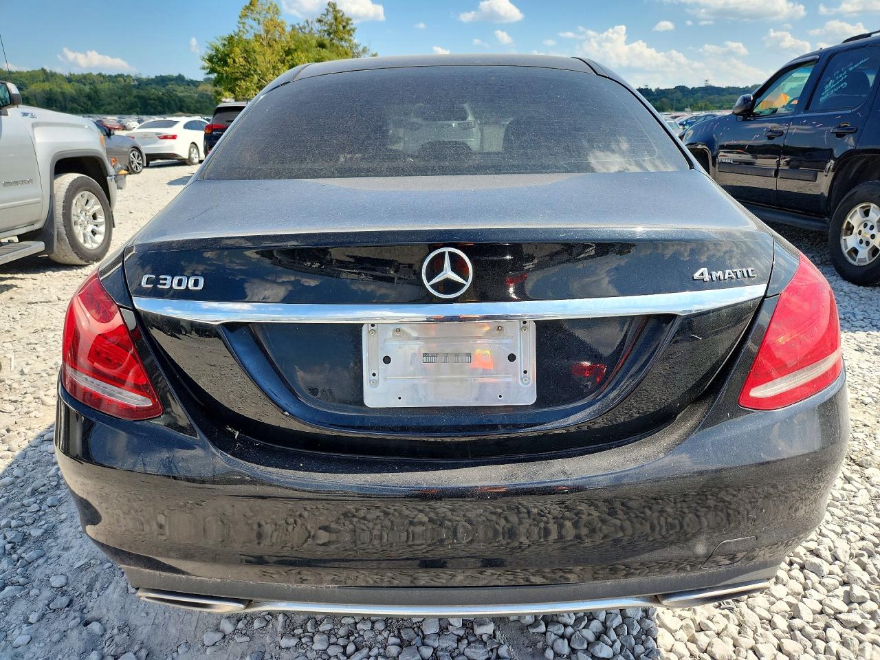 2015 Mercedes-benz C 300 4matic Black vin: 55SWF4KB6FU003735