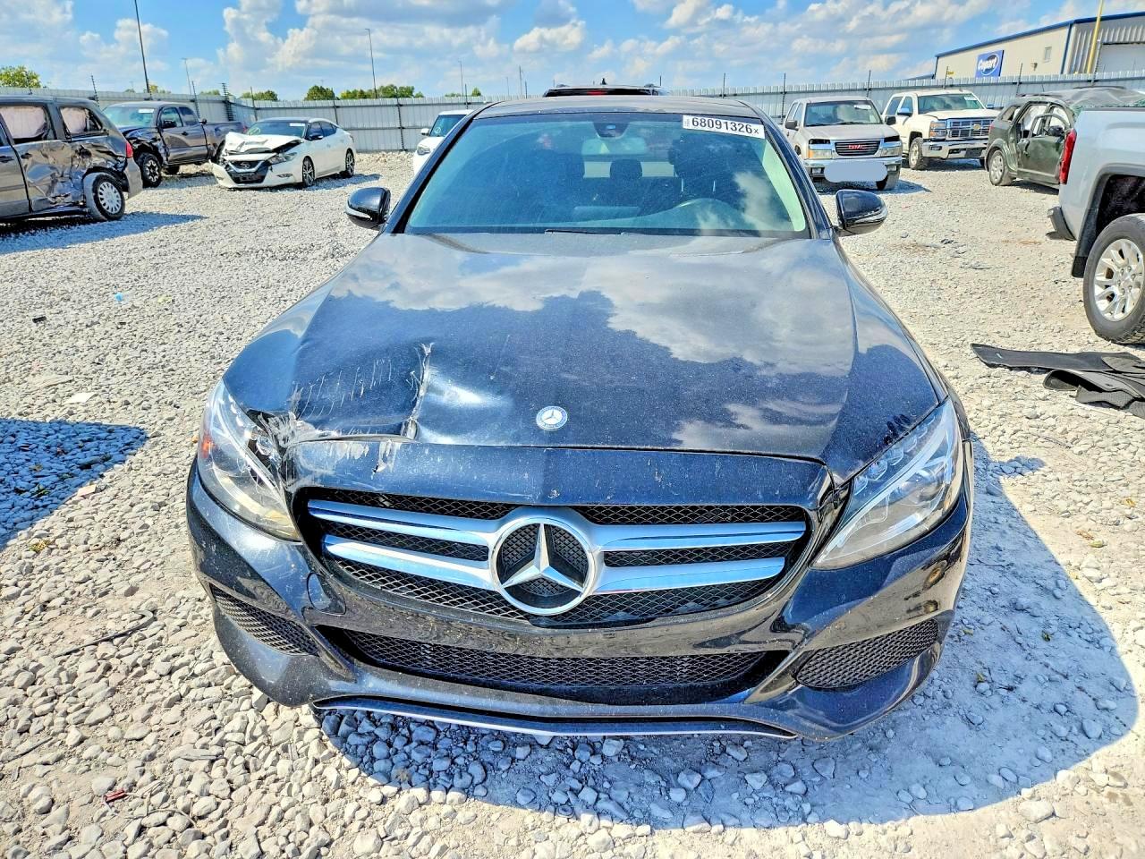 2015 Mercedes-benz C 300 4matic Black vin: 55SWF4KB6FU003735