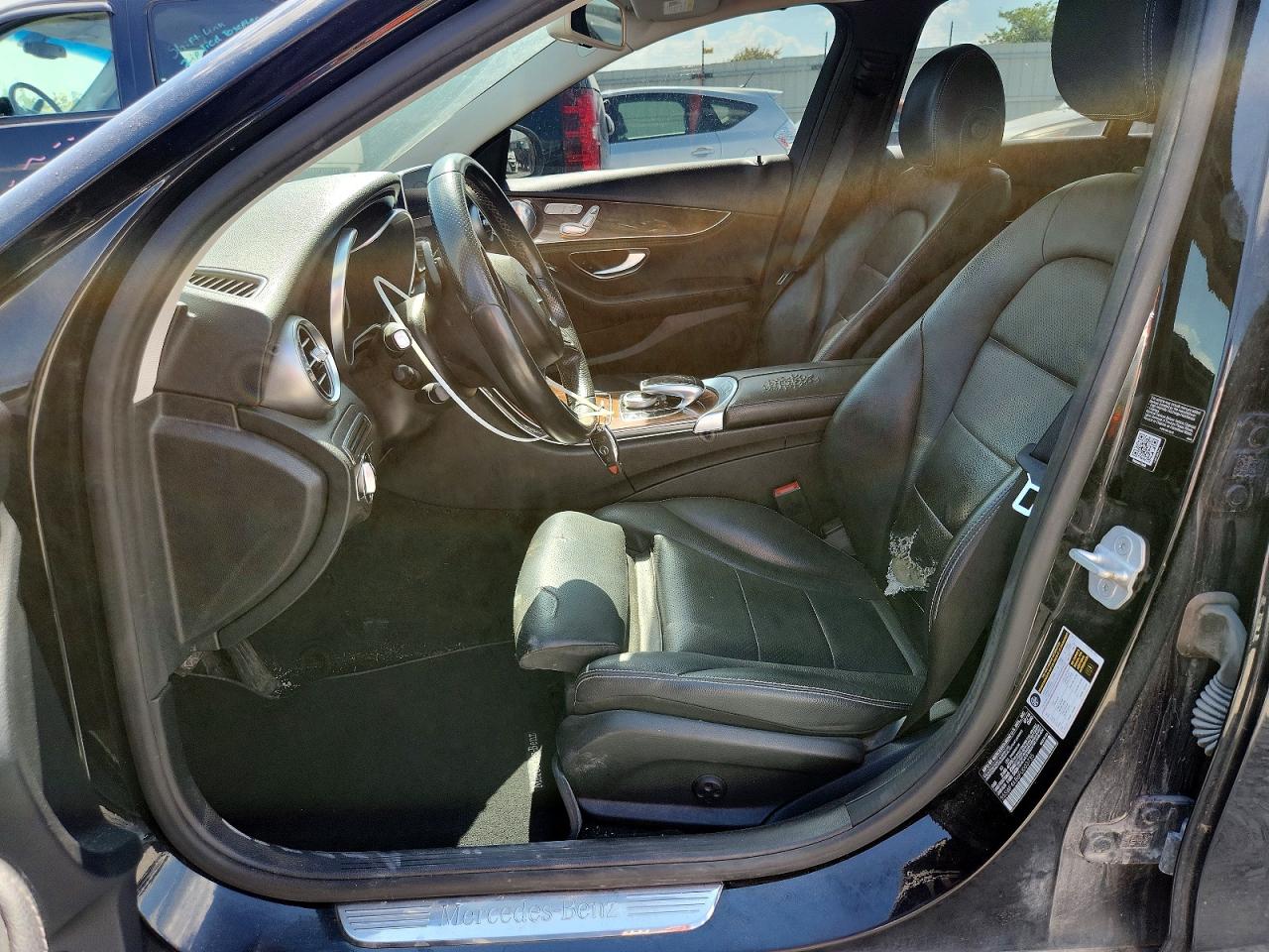 2015 Mercedes-benz C 300 4matic Black vin: 55SWF4KB6FU003735