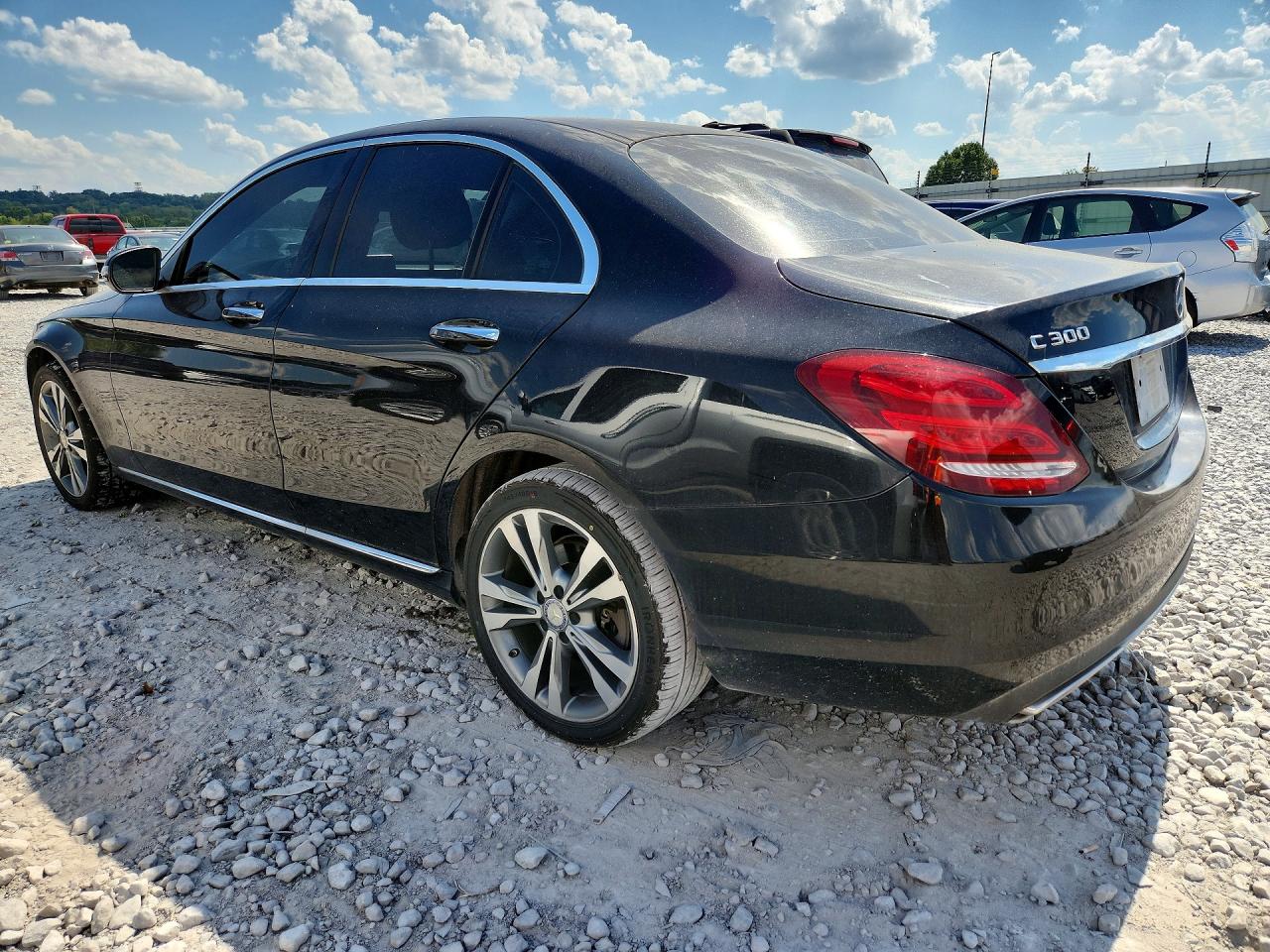 2015 Mercedes-benz C 300 4matic Black vin: 55SWF4KB6FU003735