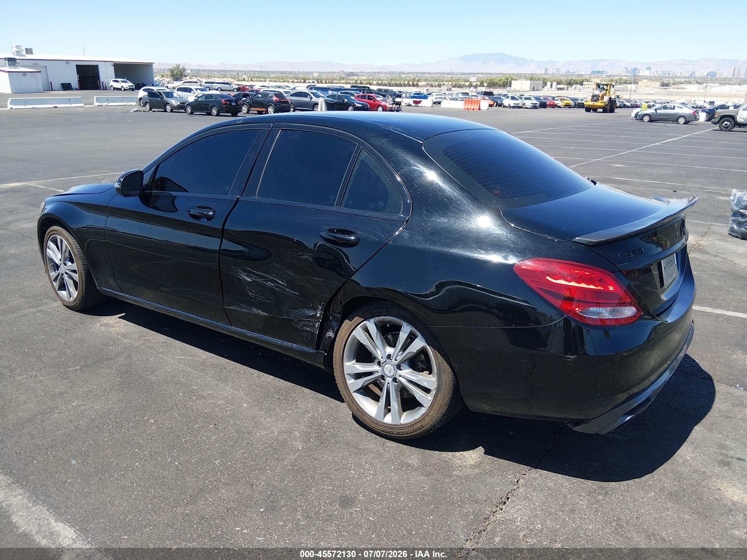2015 Mercedes-benz C 300 4matic/luxury 4matic/sport 4matic Black vin: 55SWF4KB6FU006926