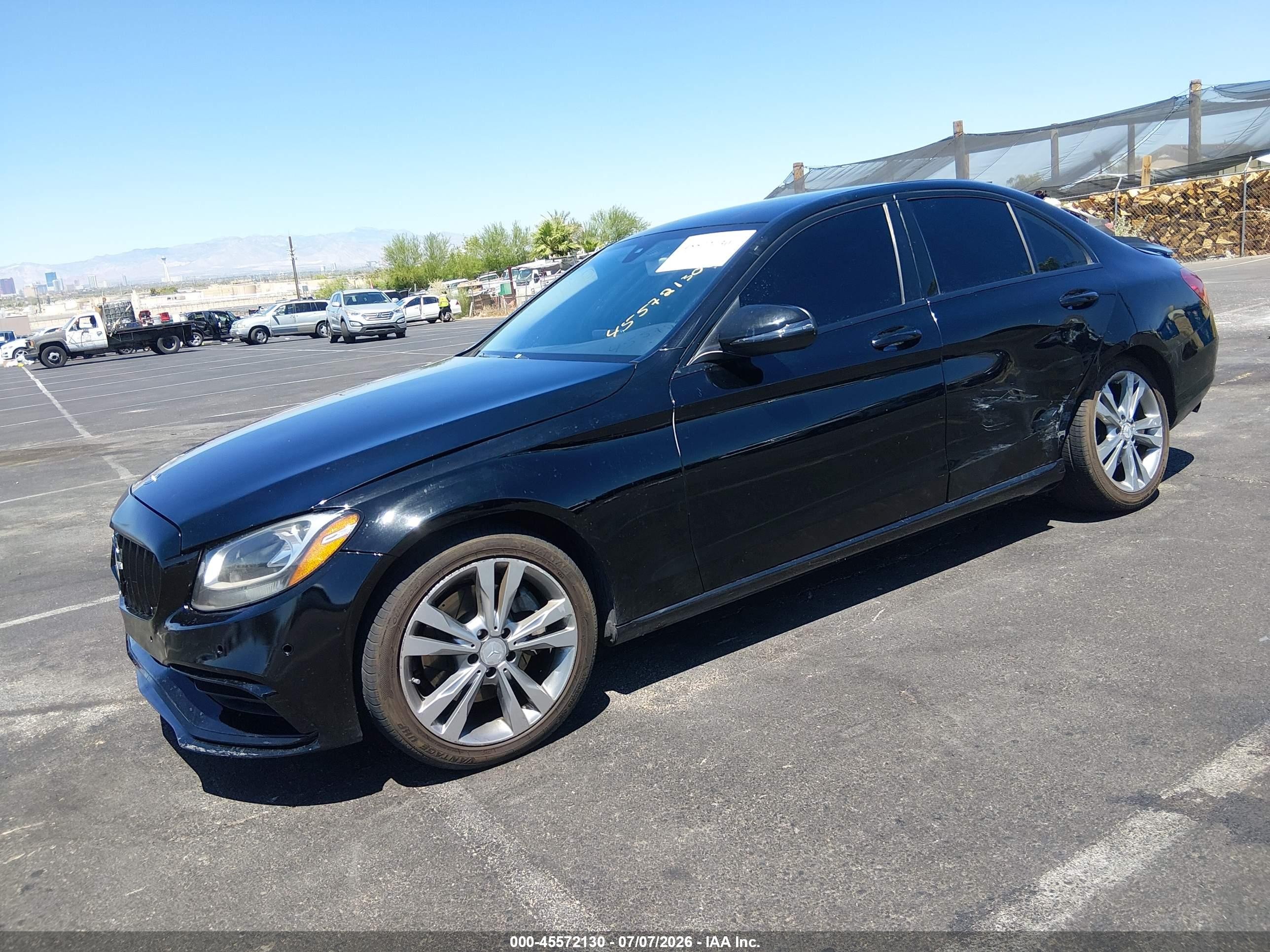 2015 Mercedes-benz C 300 4matic/luxury 4matic/sport 4matic Black vin: 55SWF4KB6FU006926