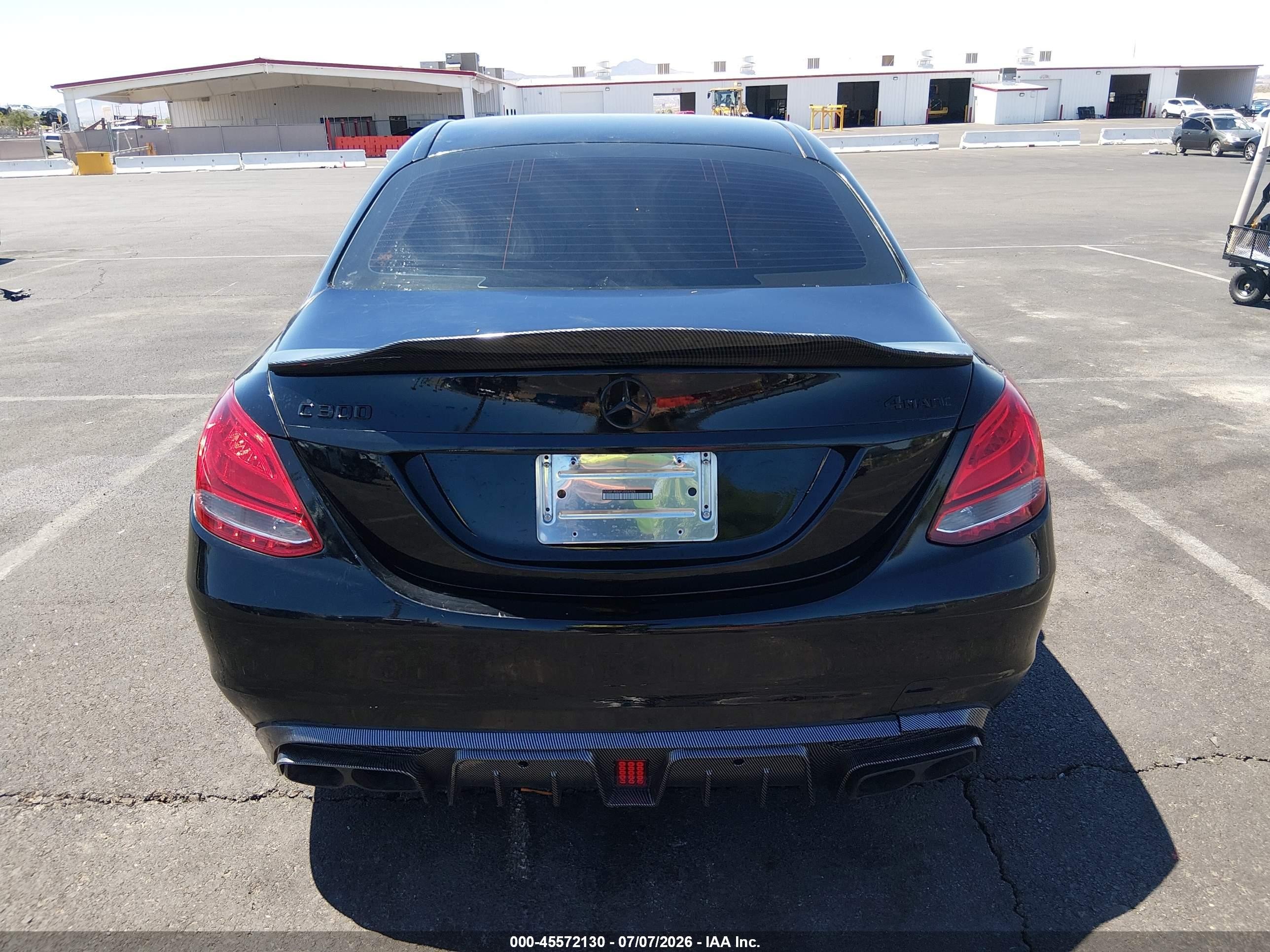 2015 Mercedes-benz C 300 4matic/luxury 4matic/sport 4matic Black vin: 55SWF4KB6FU006926