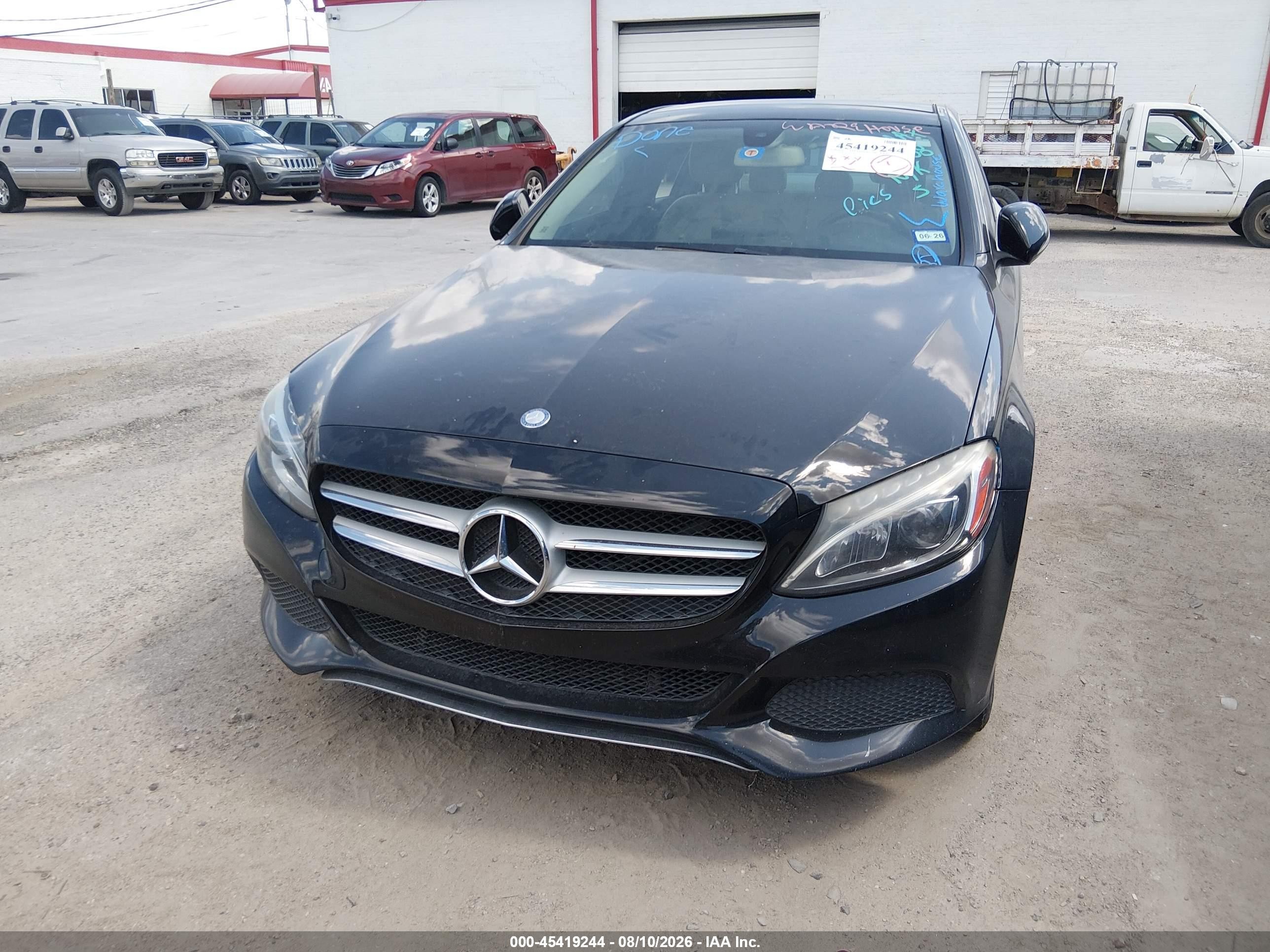 2015 Mercedes-benz C 300 4matic Black vin: 55SWF4KB6FU018588