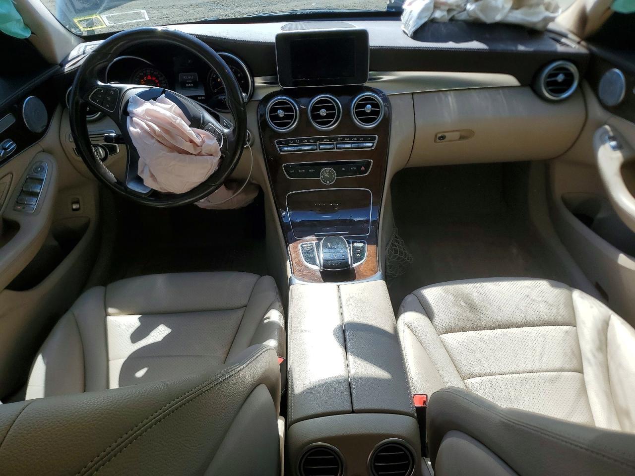 2015 Mercedes-benz C 300 4matic Black vin: 55SWF4KB6FU022074
