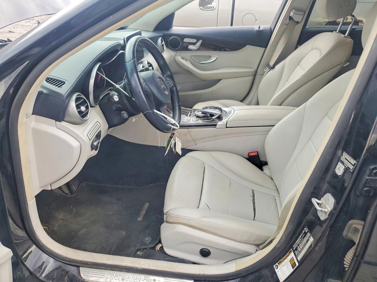 2015 Mercedes-benz C 300 4matic Black vin: 55SWF4KB6FU029123