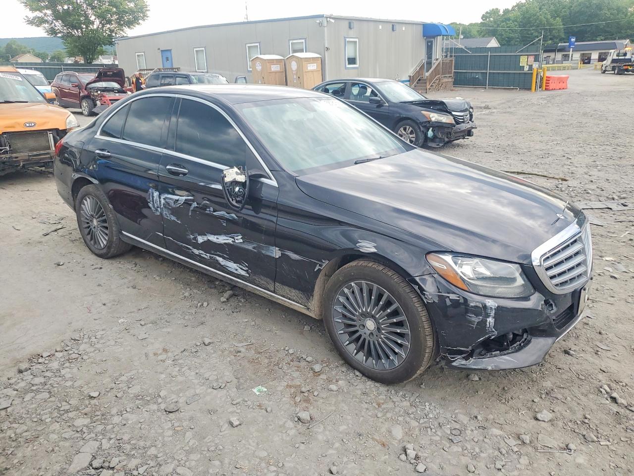 2015 Mercedes-benz C 300 4matic Black vin: 55SWF4KB6FU029123