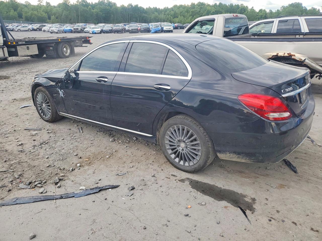 2015 Mercedes-benz C 300 4matic Black vin: 55SWF4KB6FU029123