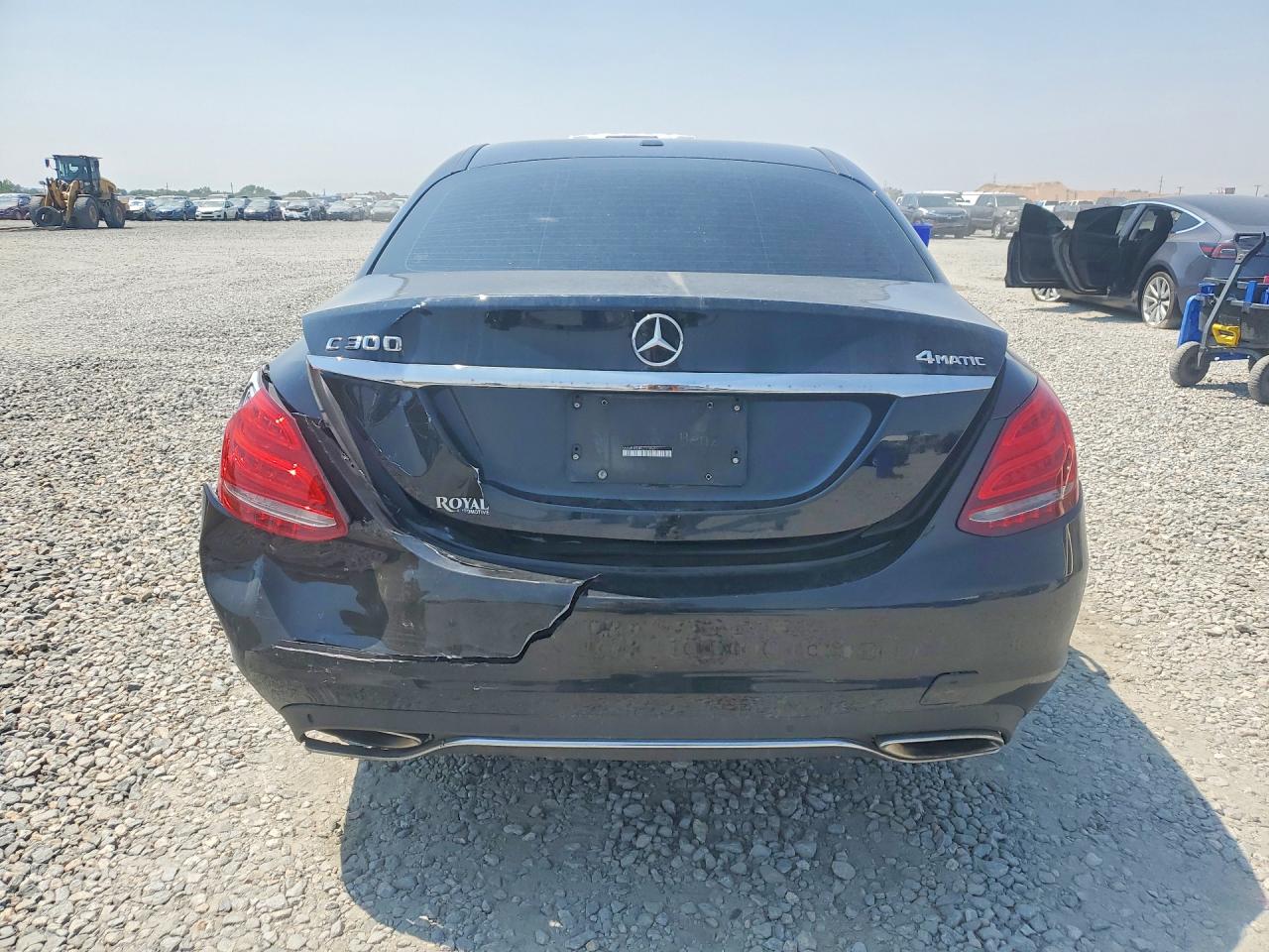 2015 Mercedes-benz C 300 4matic Black vin: 55SWF4KB6FU031969