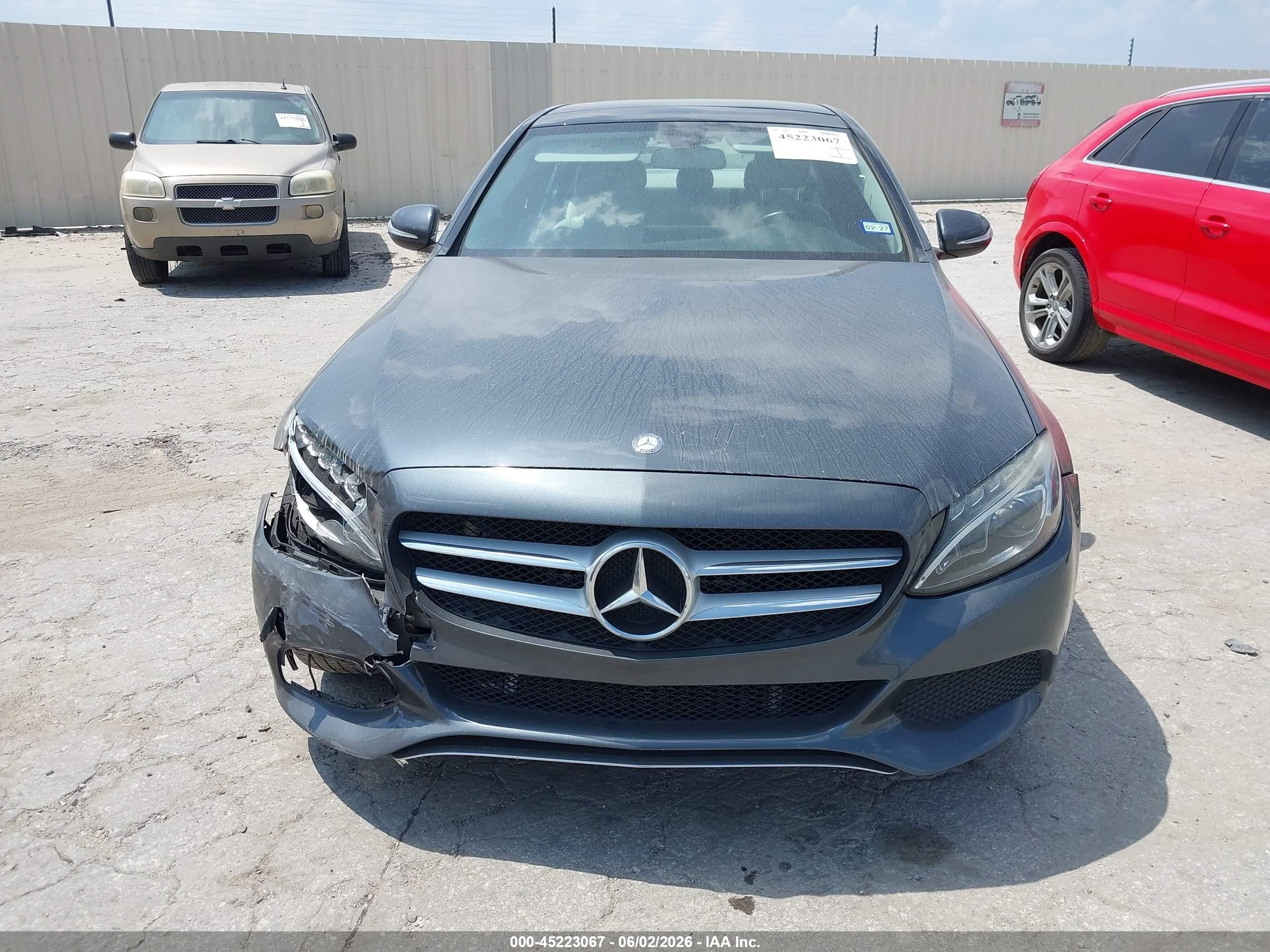 2015 Mercedes-benz C 300 4matic Gray vin: 55SWF4KB6FU039232
