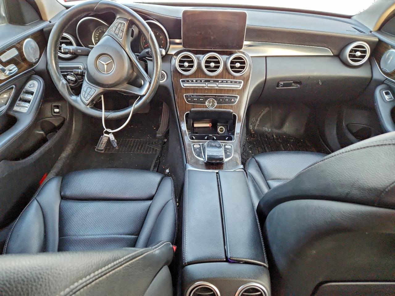 2015 Mercedes-benz C 300 4matic Black vin: 55SWF4KB6FU039599