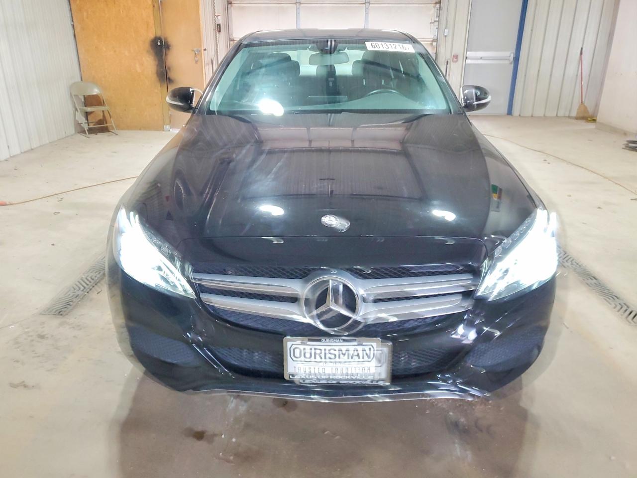 2015 Mercedes-benz C 300 4matic Черный vin: 55SWF4KB6FU049176