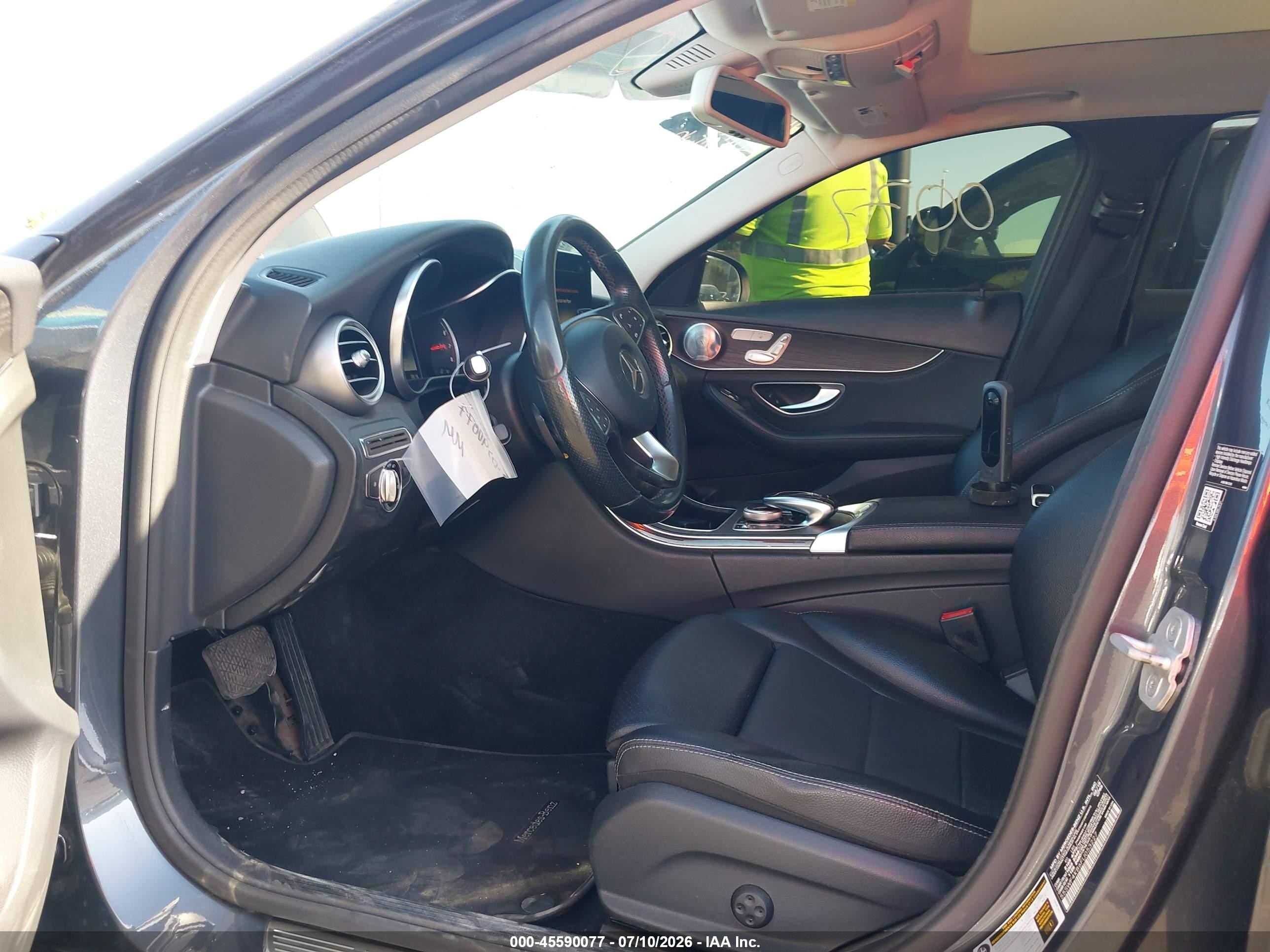 2015 Mercedes-benz C 300 4matic Gray vin: 55SWF4KB6FU053227