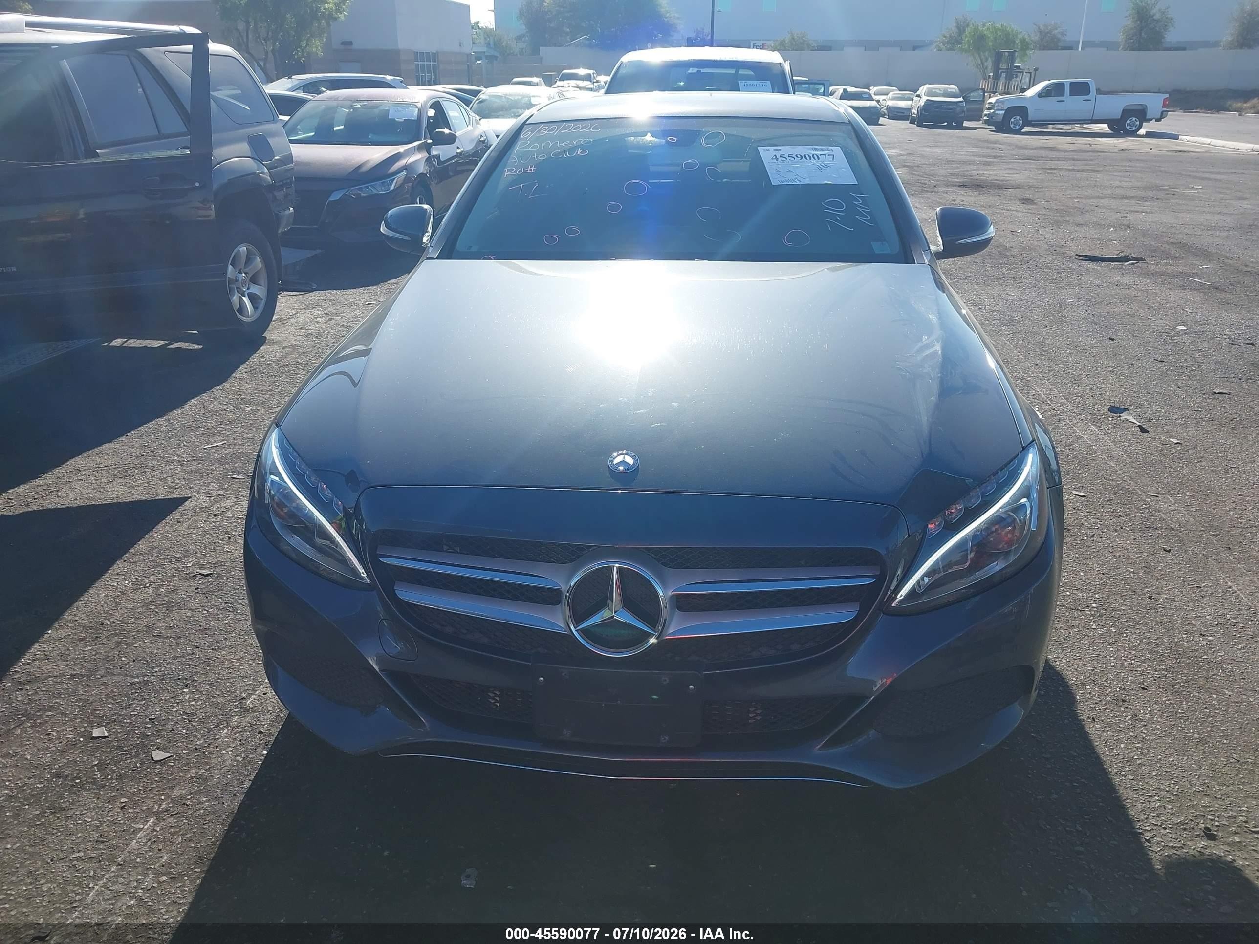 2015 Mercedes-benz C 300 4matic Gray vin: 55SWF4KB6FU053227
